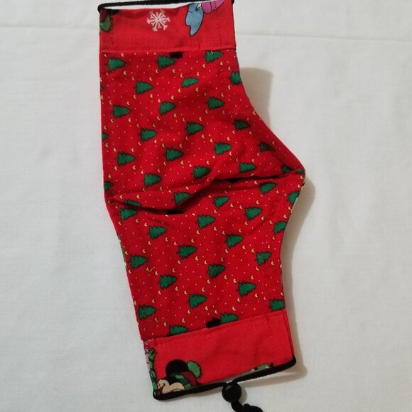 Hand Crafted Kids Cotton Face Mask Mickey and Minnie Mouse Ages 2-6  Christmas - Picture 5 of 7